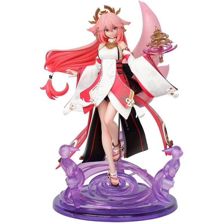 Genshin Impact – Yae Miko 1/7 Schaalfiguur 24 cm | Premium PVC Anime Game Beeldje van de Guuji van de Grand Narukami Shrine | Gedetailleerd Verzamelfiguur & Cadeau voor Fans