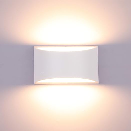 Moderne LED Wandlamp Dimbaar 12W - Sfeervolle Verlichting voor Woonkamer en Slaapkamer - Warm Wit Licht - Eenvoudige Installatie - Duurzaam en Stijlvol Design