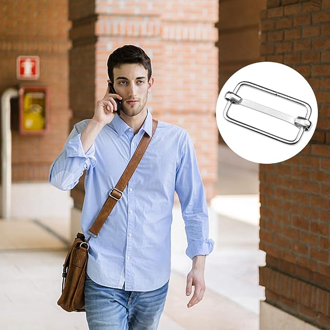 Metalen Gespen 25 mm - Tasgespen - Schuifstopper voor Heuptassen, Rugzakken & Riemen - Ideaal voor DIY & Handgemaakte Projecten - Set van 30 - Zilverkleur