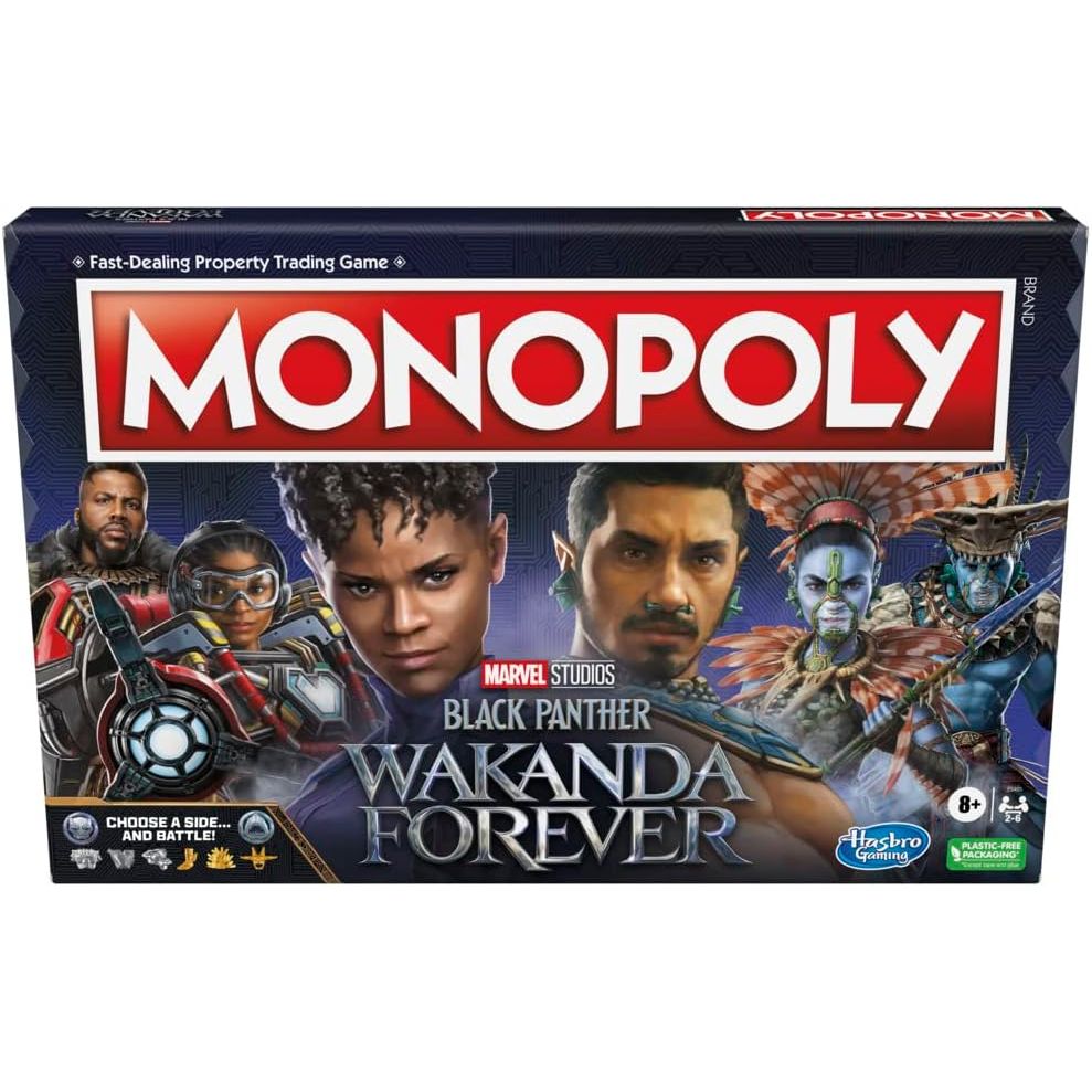 Hasbro Gaming Monopoly: Marvel Studios’ Black Panther – Wakanda Forever Edition Bordspel | Familie- en Kinderspel vanaf 8 Jaar | 2–6 Spelers