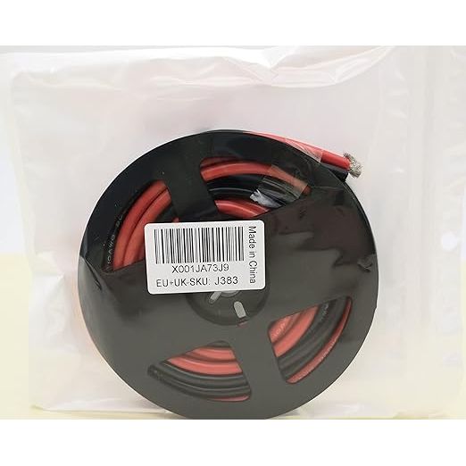 CESFONJER 10 AWG Siliconen Kabel Set, 2m Rood en 2m Zwart - Flexibel en Hittebestendig, Ideaal voor RC Drones en Voertuigen, Hoge Conductiviteit en Oxidatiebestendig, 600V/200°C, Diameter 5.5 mm