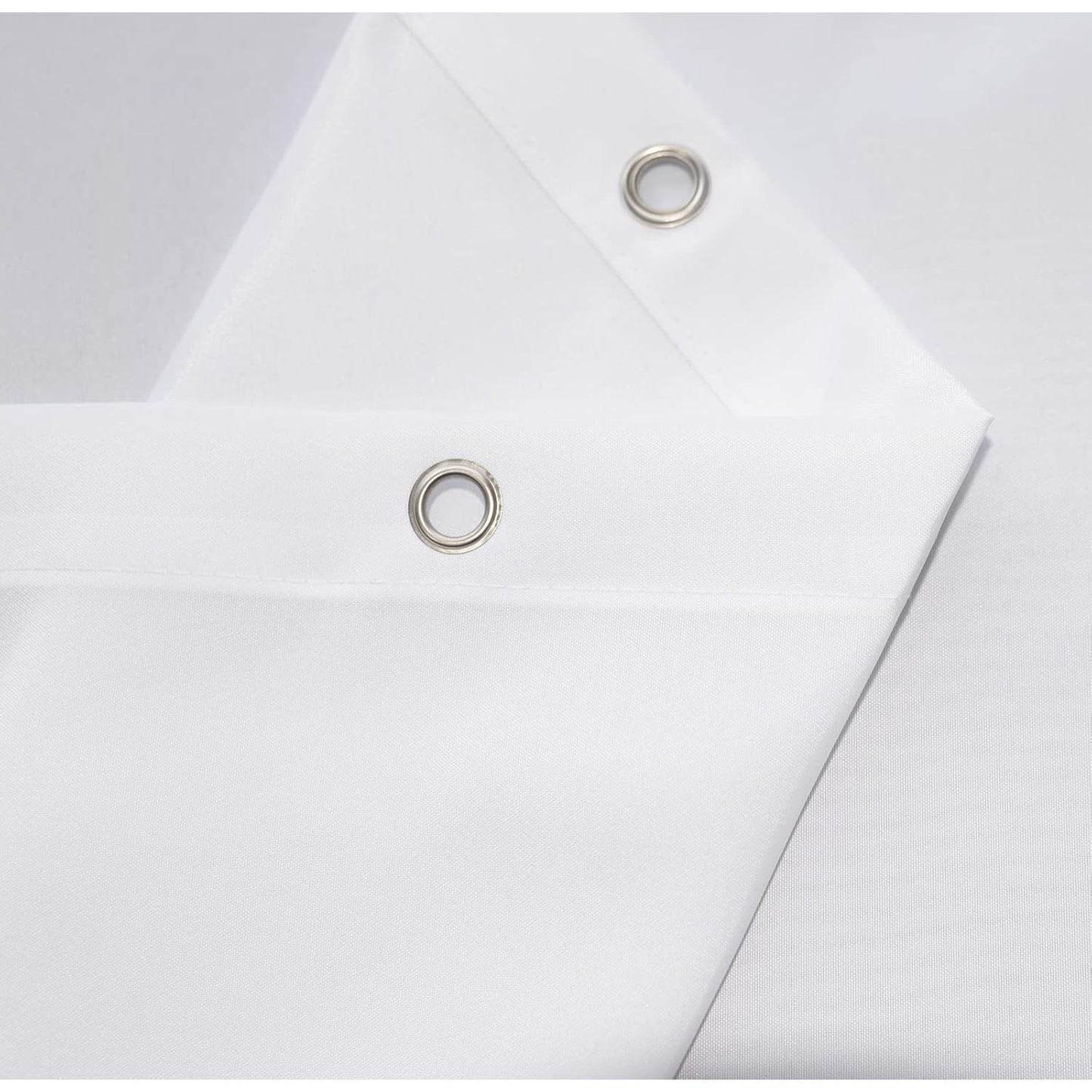 Wit Douchegordijn - 300 x 200 cm - Waterafstotend, Anti-Schimmel Douchegordijn met Magneet - Inclusief Kunststof Haken - Polyester Stof - Oversized Douchegordijn voor Badkamer