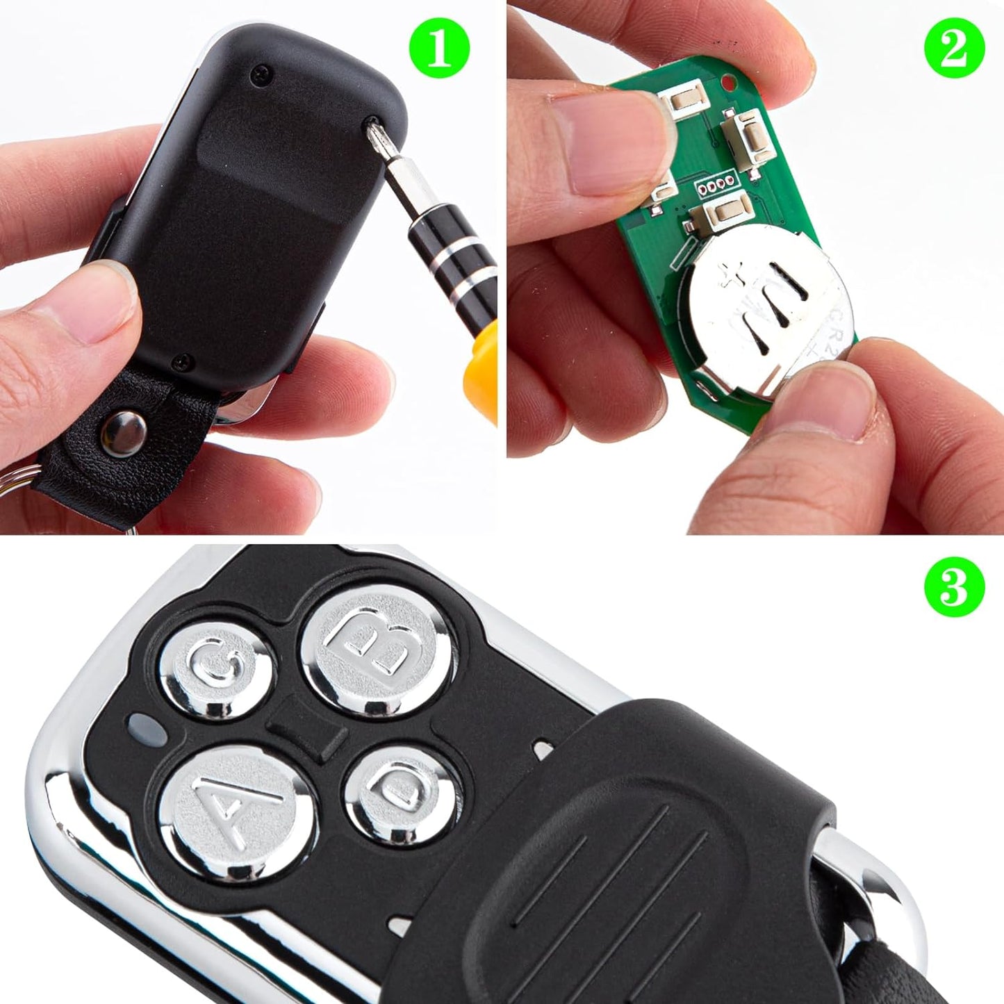 Handzender 433MHz Compatibel met Chamberlain, Liftmaster 4335E/EML 4330E/EML 84335E/EML 94335E/EML, TX4UNIS TX4UNIF TX4UNI Afstandsbediening MotorLift ML500/700/750/850 Garage Deur