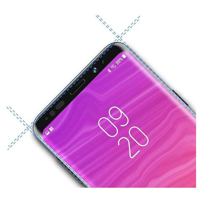 Set van 2 Screen Protectors voor Samsung Galaxy S8 Plus - 3D Afgerond Gehard Glas, 9H Hardheid, Ultra-helder - Inclusief Positioneringshulp, Anti-Kras, Anti-Olie en Anti-Bubbel Eigenschappen