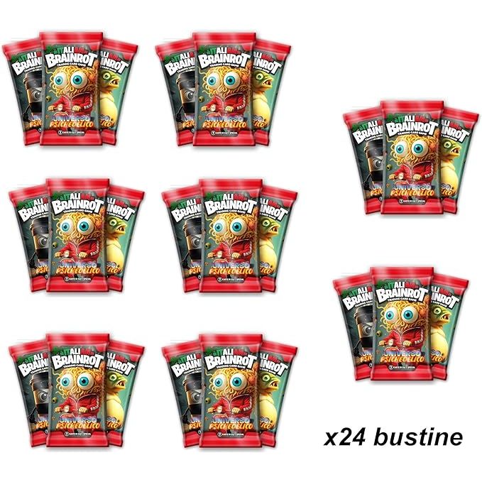 288 Stuks Verzamelskaartenset – Italiaanse Brainrot Kaarten – 36 Blind Packs – Italian Brainrot - Flash Cards met Goudkaarten – Ruilkaarten Met Battle Statistieken – Absurdistische AI Personages – TikTok Trending Kaarten – Collectible Card Game Box