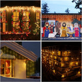 Feestelijke Kerstverlichting  - 240 LED's Warm Wit - 8 Modi - Waterdicht - Voor Binnen en Buiten - Hoge Kwaliteit - 12M - Wit