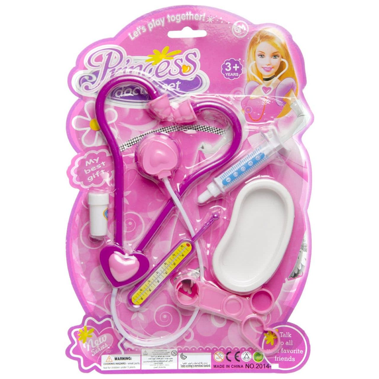 3 Pack - Dokters Speelset - Roze - Medische Speelgoedset voor Kinderen - 31x21 cm - Vanaf 3 Jaar