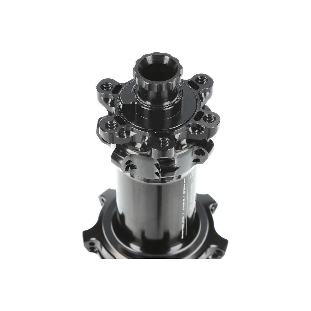 BERG - MTB Voornaaf Straightpull 6-Gaats - 15x110mm Steekas, Aluminium - Ideaal voor Cross-Country & Marathon - Zwart