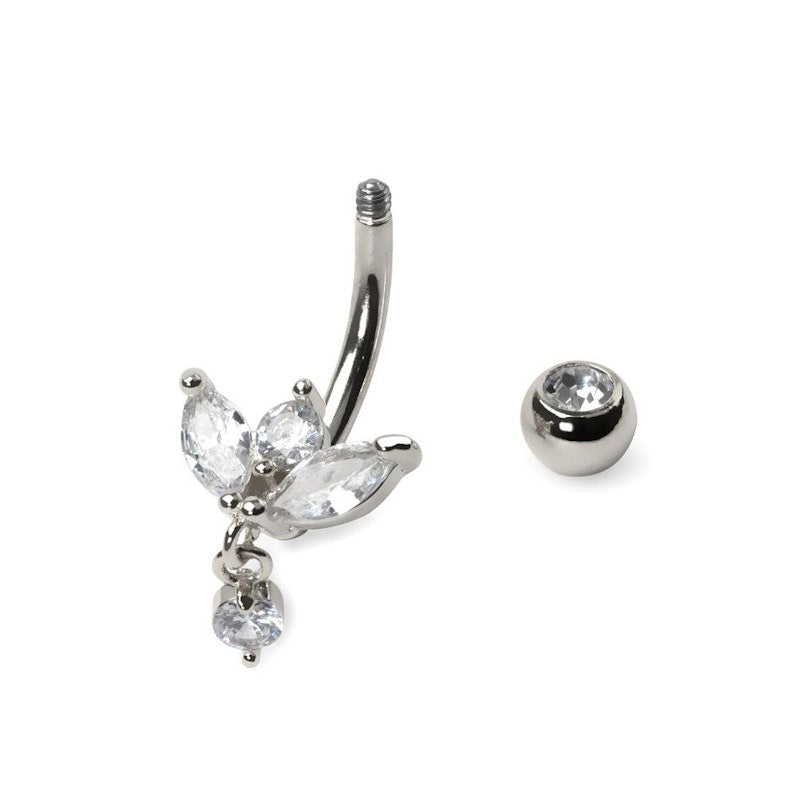 46 Stuks - Iced Out Navelpiercing Set - Bulk Set - Zilveren Navelpiercing Ringen - Luxe Buikpiercing Sieraden - Vergulde Strass Navelringen - Modebewuste Buikpiercings - Sierlijke Piercing Ringen - Comfortabele En Veilige Naveljuwelen - Buikringen