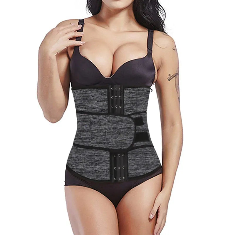 Vrouwen Sauna Taille Trainer - Zweten en Trainen Corset voor een Slankere Taille - 2 Stijlen- Zwart of Grijs