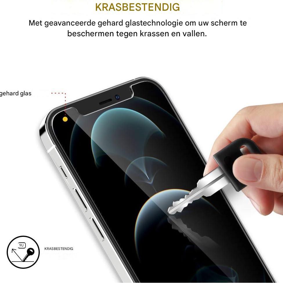 iPhone 12 Pro Max 3+3 Screen Protector Camera Lens Protector – Geschikt voor iPhone 12 Pro Max 6.7 inch – 9H Gehard Glas – Case-Vriendelijke Pasvorm – Inclusief Installatiekit – HD Helderheid – Bescherming Tegen Krassen en Stoten