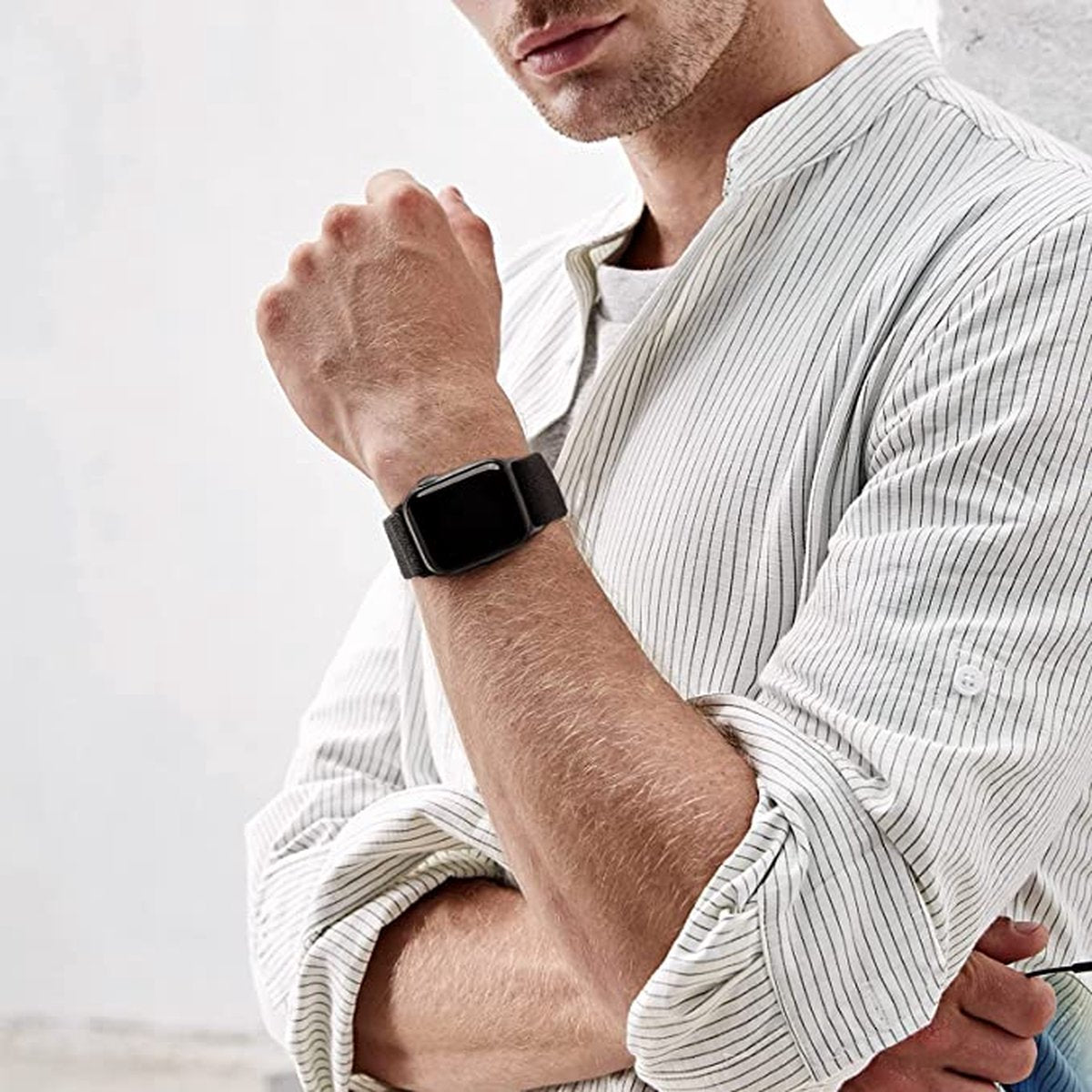 2-Pack Nylon Horlogebanden voor Apple Watch 38mm/40mm - Compatibel met Apple Watch Series 1-7/SE/Nike+/Sport/Edition - Duurzaam, Ademend en Verstelbaar - Modieuze Kleurkeuze