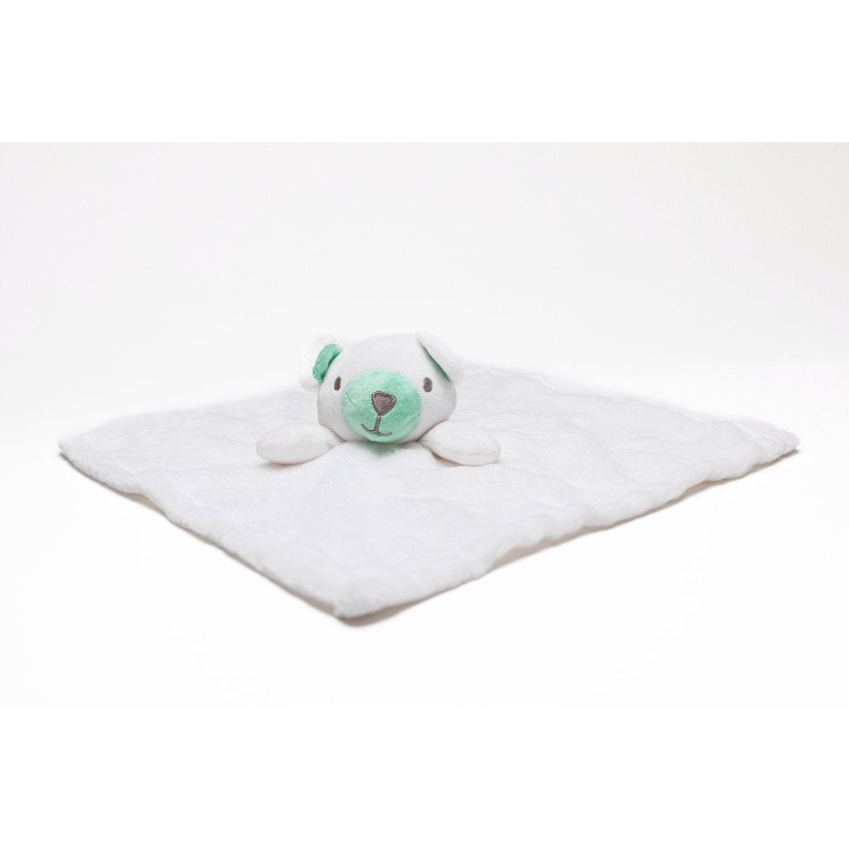 Knuffeldoek Wit Beertje - Snuiffeldoek - knuffel Lapje - Voor Kleine Kinderen Of Baby - 28 cm - Wit
