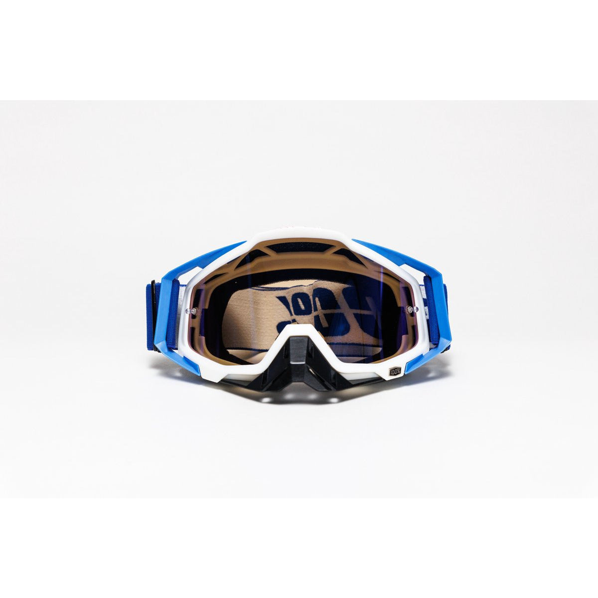 100% MTB Downhill/Freeride Goggle – Anti-Fog Helder Glas – Afneembare Neusbeschermer – Ventilatiekanalen – Co-Molding Frame – Inclusief Brillenzakje – Beschermbril Voor Mountainbike, Fietscross, BMX