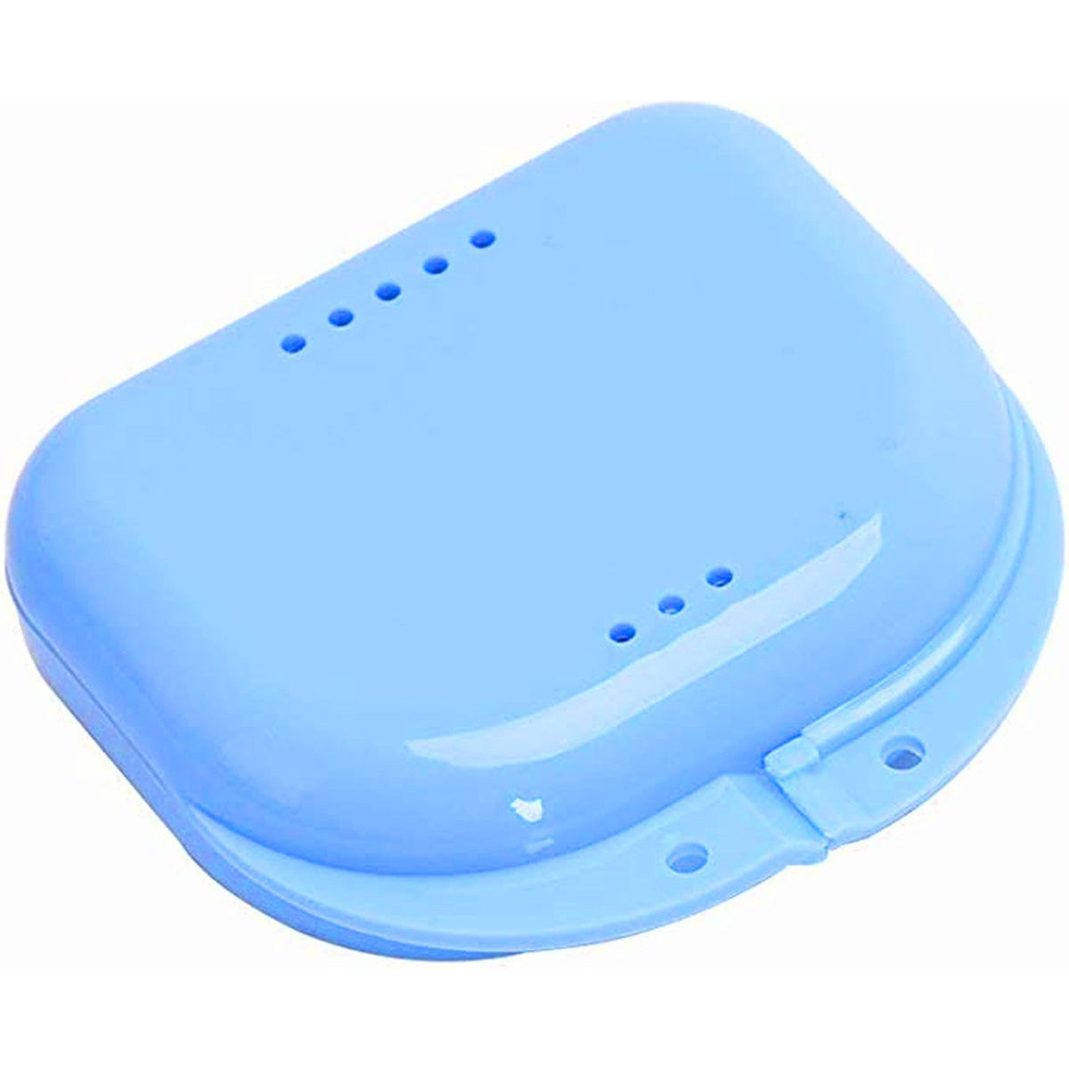 4 Stuks - Beugelbakje - Gebitsbakje - Retainer Case - Mond Guard Case - Orthodontische Prothese Opslag - Container - Met Air Vent Gaten - Blauw (kopie)