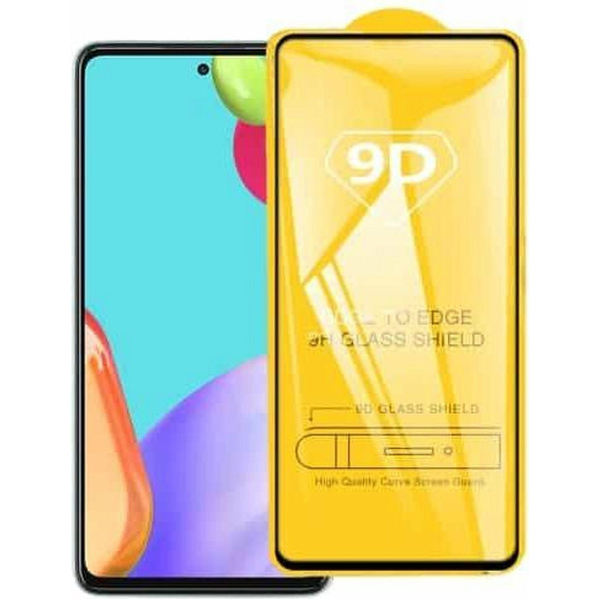Voor Samsung Galaxy A52 4G 9D Volledige lijm Volledig scherm gehard glasfilm
