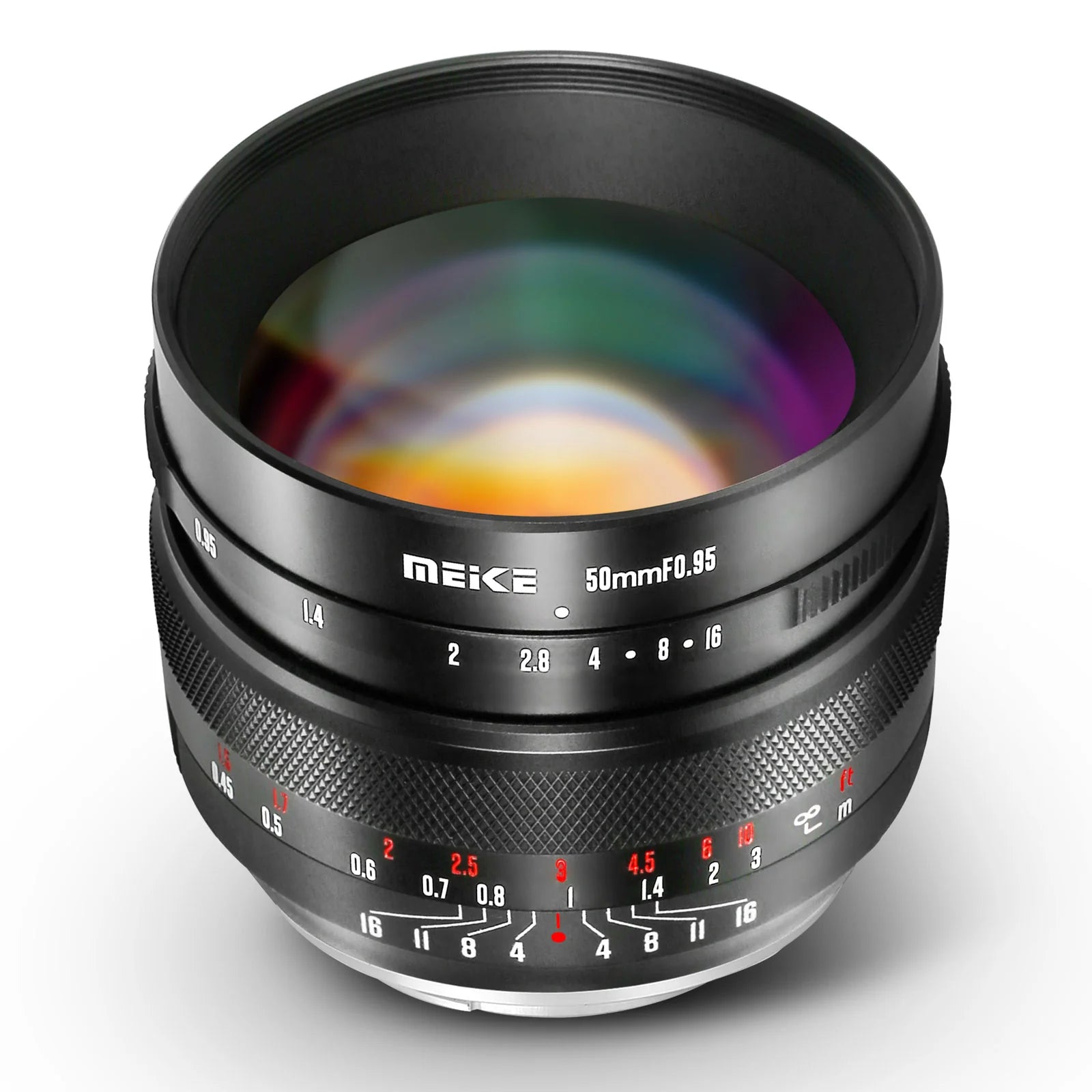 Meike 50mm f0.95 Groot Diafragma Handmatige Focus Lens - Compatibel met Fujifilm X Mount Mirrorless Camera’s - Ideaal voor X-T1, X-T2, X-T3, X-T4, X-T5, X-T10, X-T20, X-T100, X-T200, XPro1, X-S10 - Perfect voor Portret- en Nachtfotografie