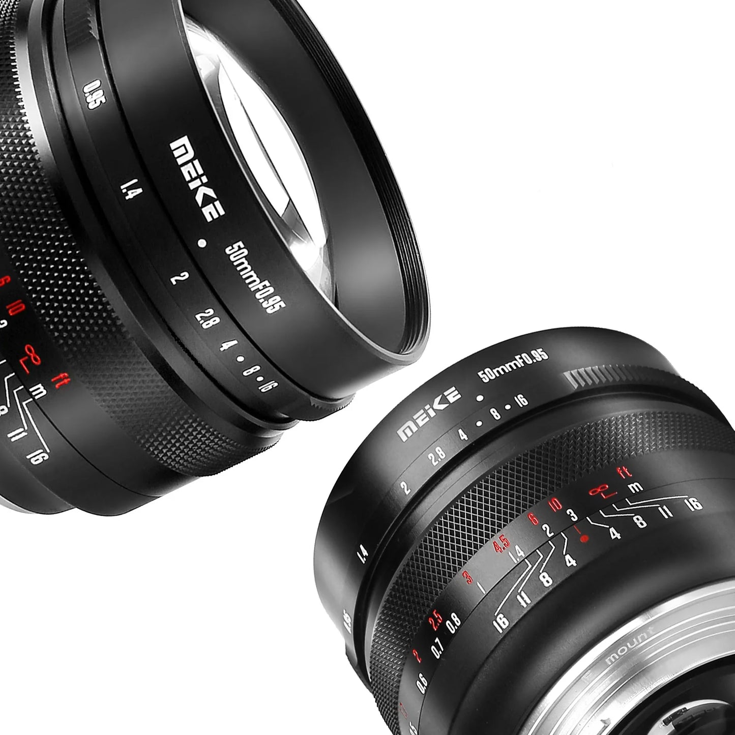 Meike 50mm f0.95 Groot Diafragma Handmatige Focus Lens - Compatibel met Fujifilm X Mount Mirrorless Camera’s - Ideaal voor X-T1, X-T2, X-T3, X-T4, X-T5, X-T10, X-T20, X-T100, X-T200, XPro1, X-S10 - Perfect voor Portret- en Nachtfotografie