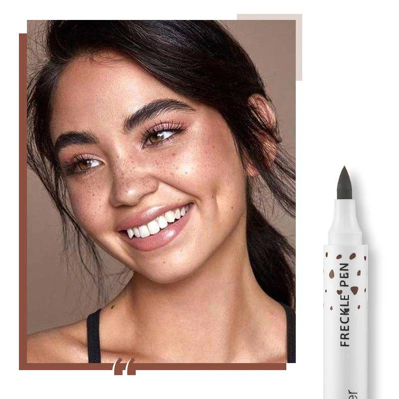 Duurzame-Sproetjespen Set van twee kleuren #1 Zachtbruin #2 Donkerbruin of een kleur -Natuurlijke Uitstraling-Waterproof en Langhoudend-5 ml- Veilig en Gezond