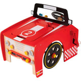 Playtive Houten Speelgoed Auto - Kinder Werkbank - Monteurset - Educatief Spel - Kinder Monteur Set - Met Gereedschap