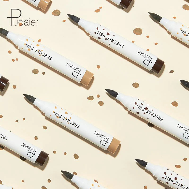 Duurzame-Sproetjespen Set van twee kleuren #1 Zachtbruin #2 Donkerbruin of een kleur -Natuurlijke Uitstraling-Waterproof en Langhoudend-5 ml- Veilig en Gezond