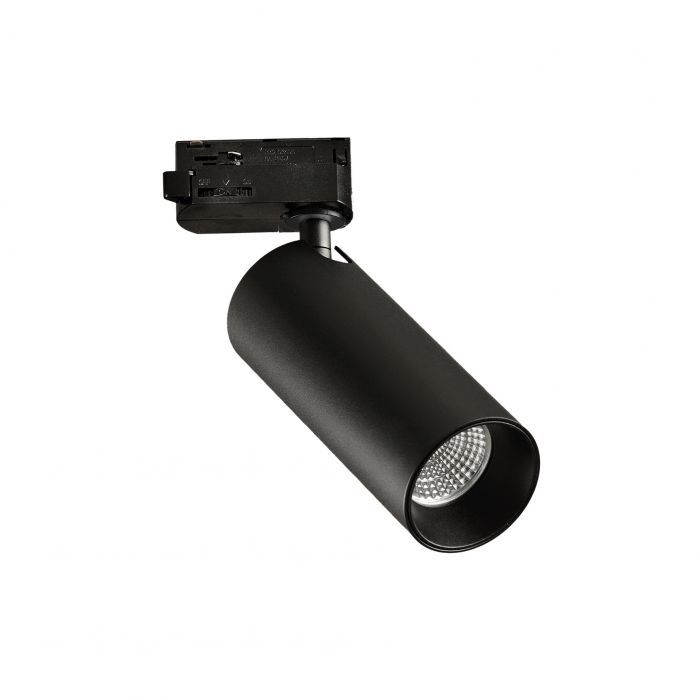 LED Rail Spot Verlichting – 20W - Verstelbaar en Draaibaar – Voor Plafond of Rails - Ideaal voor Binnenhuis Verlichting en Kunst Deco - Zwart