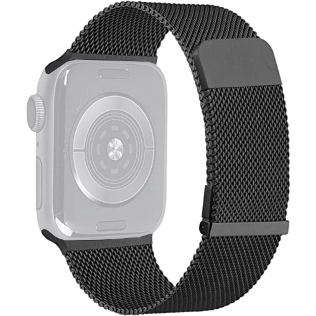 RVS | Milanese Vervangende Smartwatch Band | Stalen Magnetische Horlogeband | Stalen Bandvervanging van Roestvrij staal | Horlogeband Accessoires | Geschikt Voor Apple Watch | 41mm / 40mm / 38mm | Zwart