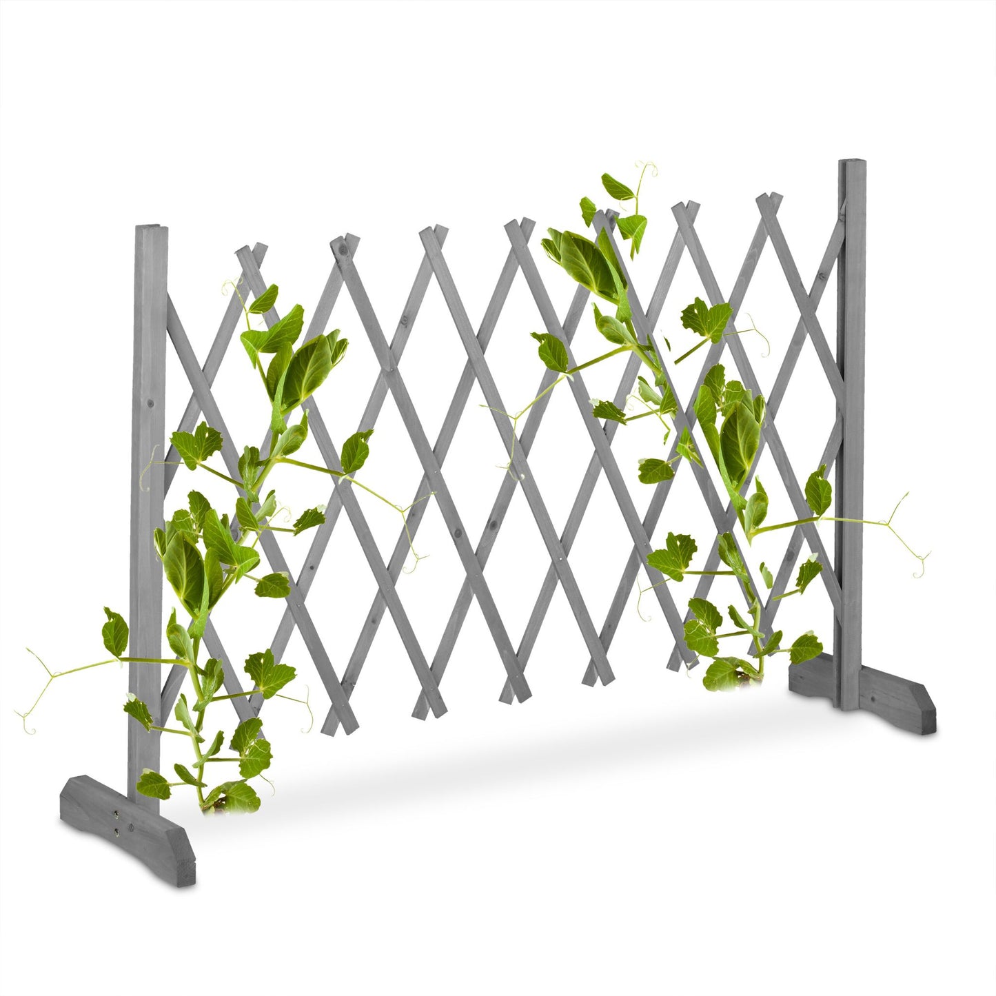 Vrijstaand Klimplantenrek Hout - Uitschuifbaar Plantenrek - Houten Trellis Rek - Harmonica Tuinrek - Planten Klimrek Voor Tuin Balkon Terras - Plantensteun Voor Klimplanten - Opvouwbaar Tuinrek - Dennenhout - Verstelbare Breedte - Staand Plantenrek