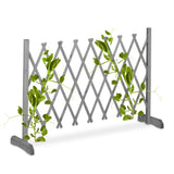 Vrijstaand Klimplantenrek Hout - Uitschuifbaar Plantenrek - Houten Trellis Rek - Harmonica Tuinrek - Planten Klimrek Voor Tuin Balkon Terras - Plantensteun Voor Klimplanten - Opvouwbaar Tuinrek - Dennenhout - Verstelbare Breedte - Staand Plantenrek