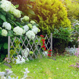 Vrijstaand Klimplantenrek Hout - Uitschuifbaar Plantenrek - Houten Trellis Rek - Harmonica Tuinrek - Planten Klimrek Voor Tuin Balkon Terras - Plantensteun Voor Klimplanten - Opvouwbaar Tuinrek - Dennenhout - Verstelbare Breedte - Staand Plantenrek