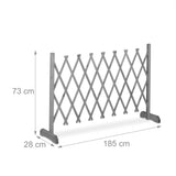 Vrijstaand Klimplantenrek Hout - Uitschuifbaar Plantenrek - Houten Trellis Rek - Harmonica Tuinrek - Planten Klimrek Voor Tuin Balkon Terras - Plantensteun Voor Klimplanten - Opvouwbaar Tuinrek - Dennenhout - Verstelbare Breedte - Staand Plantenrek