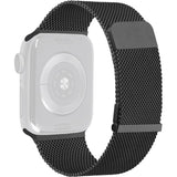 2 Stuks | RVS | Milanese Vervangende Smartwatch Band | Stalen Magnetische Horlogeband | Stalen Bandvervanging van Roestvrij staal | Horlogeband Accessoires | Geschikt Voor Apple Watch | 42mm / 44mm / 45mm | Zilver / Zwart