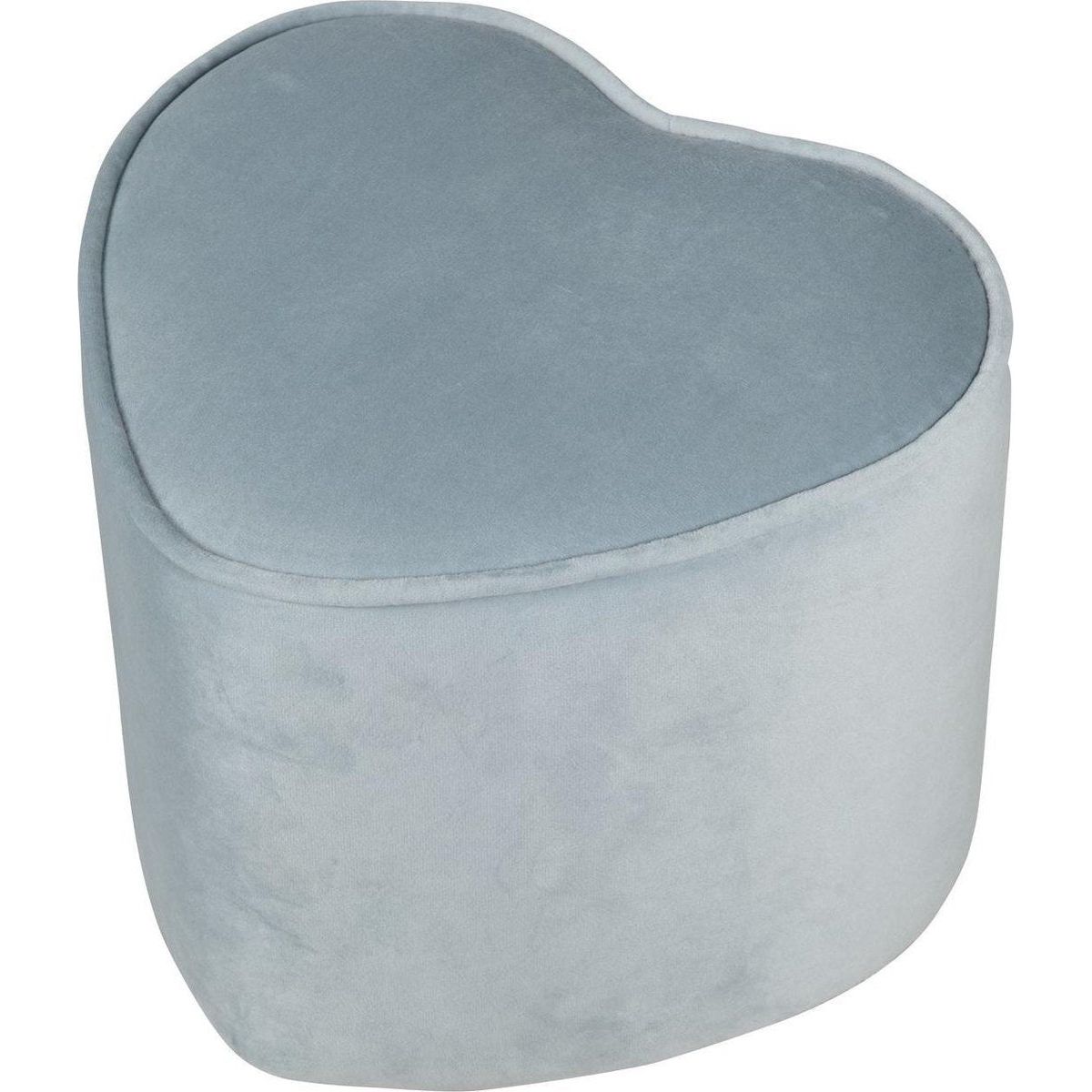 Roba - Kinderpoef - Lil Sofa Junior - Fluwelen Zitpoef - Kinderfauteuil - Kinderzitmeubel - Poef voor Kinderen - 24 cm Hoog - Blauw - Zacht en Lichtgewicht