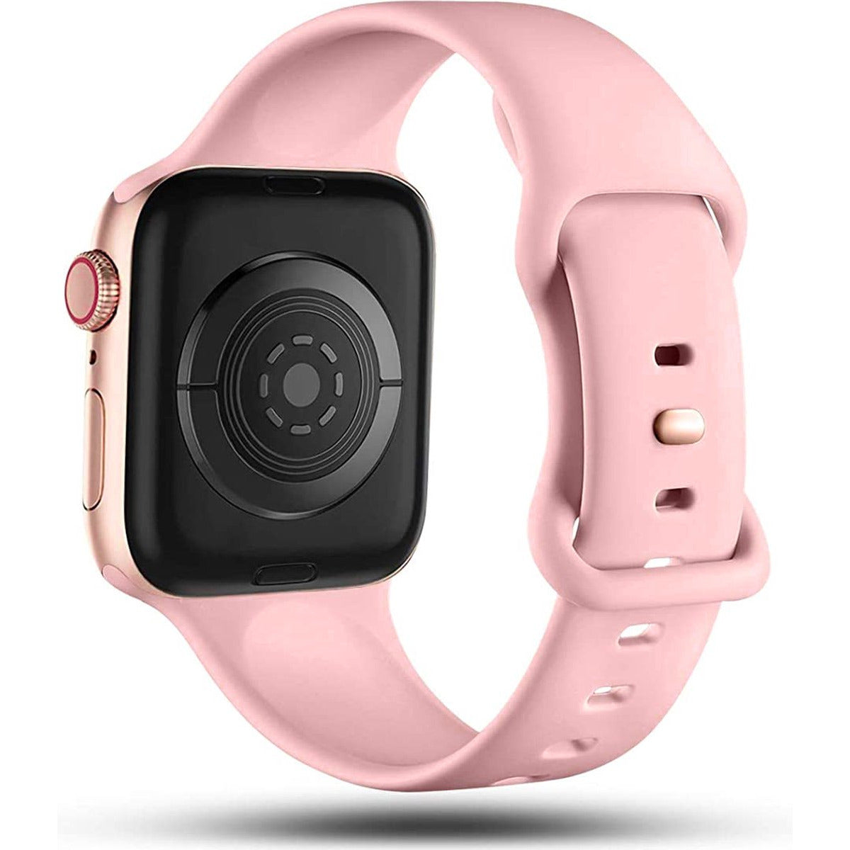Vervangende Siliconen Sportband - Geschikt Voor Apple Watch - 42mm, 44mm, 45mm - Siliconen Fitness Bandje - Ademend - Comfortabel - Waterdicht - Geschikt voor Apple Watch Series 8, 7, 6, 5, 4, 3, 2, 1, SE
