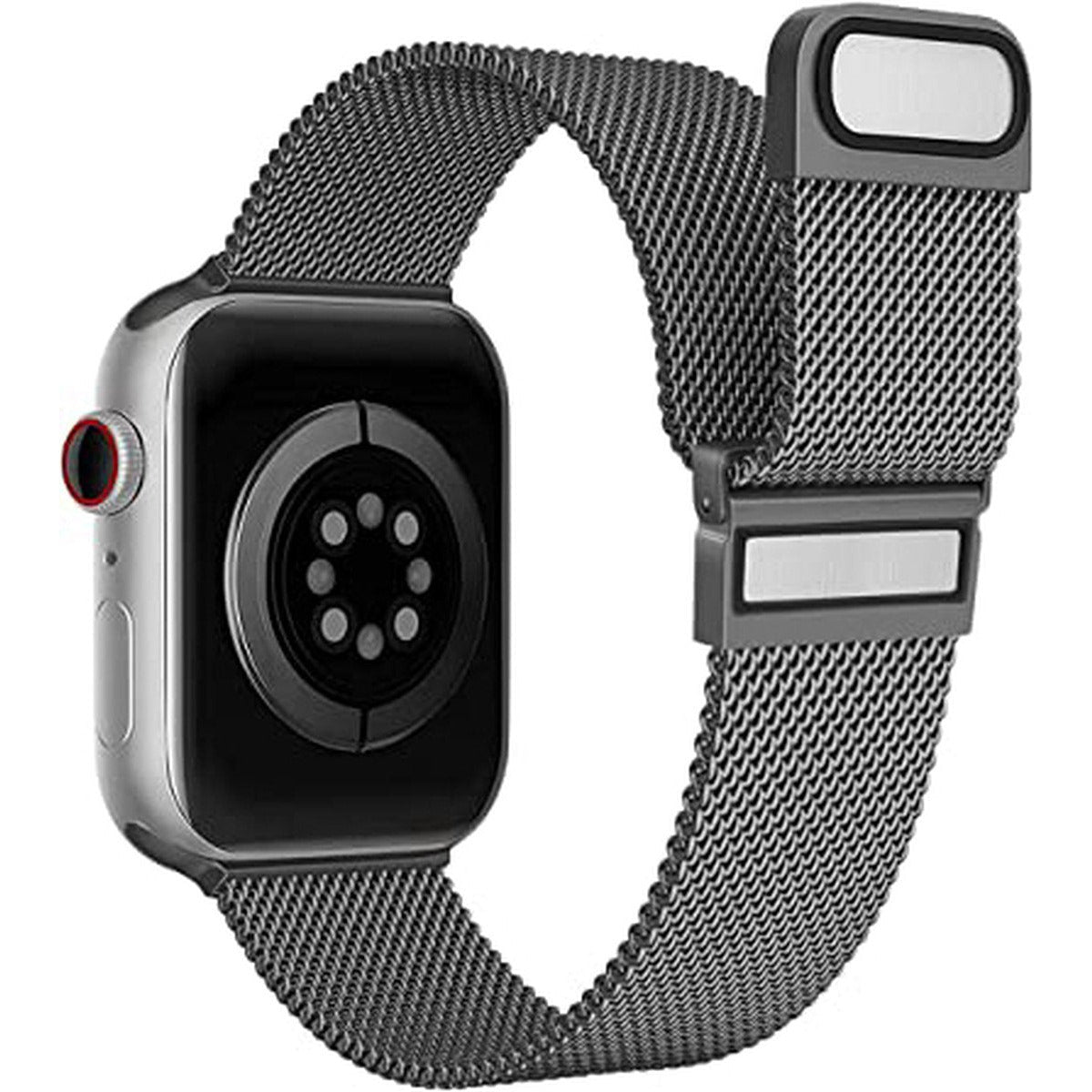 RVS | Milanese Vervangende Smartwatch Band | Stalen Magnetische Horlogeband | Stalen Bandvervanging van Roestvrij staal | Horlogeband Accessoires | Geschikt Voor Apple Watch | 42mm / 44mm /45mm | Zwart