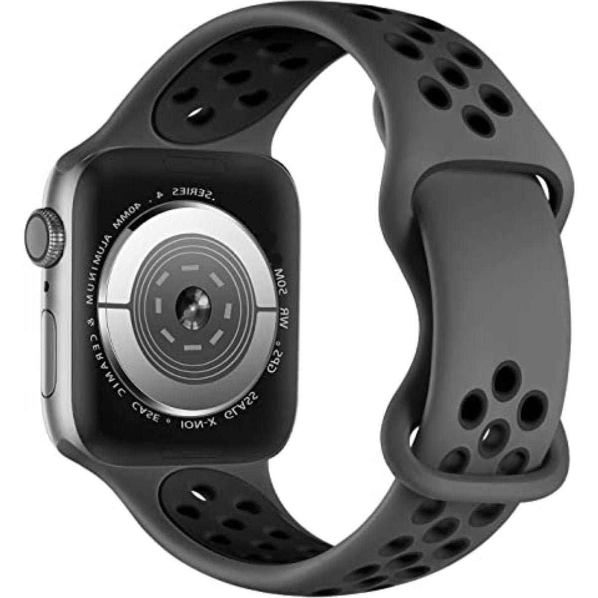 2 Stuks - Vervangende Siliconen Sportband - Geschikt Voor Apple Watch - 38mm, 40mm, 41mm - Siliconen Fitness Bandje - Ademend - Comfortabel - Waterdicht - Geschikt voor Apple Watch Series 8, 7, 6, 5, 4, 3, 2, 1, SE