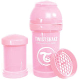 Twistshake Anti-Colic Babyfles – 180ml Fles met Doseerdoosje en Mixzeef – BPA-vrij – Brede Hals – Inclusief Speen vanaf 0 Maanden – Grijpbaar Design – 7,1x7,1x15,9 cm – 125g
