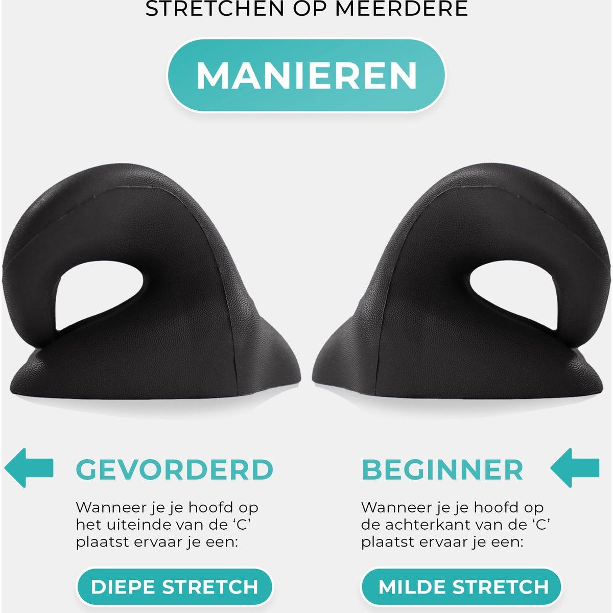 Ergonomisch Nekstretcher - Nekkussen tegen nekpijn - Massagekussen - Hoofdkussen voor ontspanning - Nekmassage apparaat - Kussen tegen nekklachten - Orthopedisch nekkussen