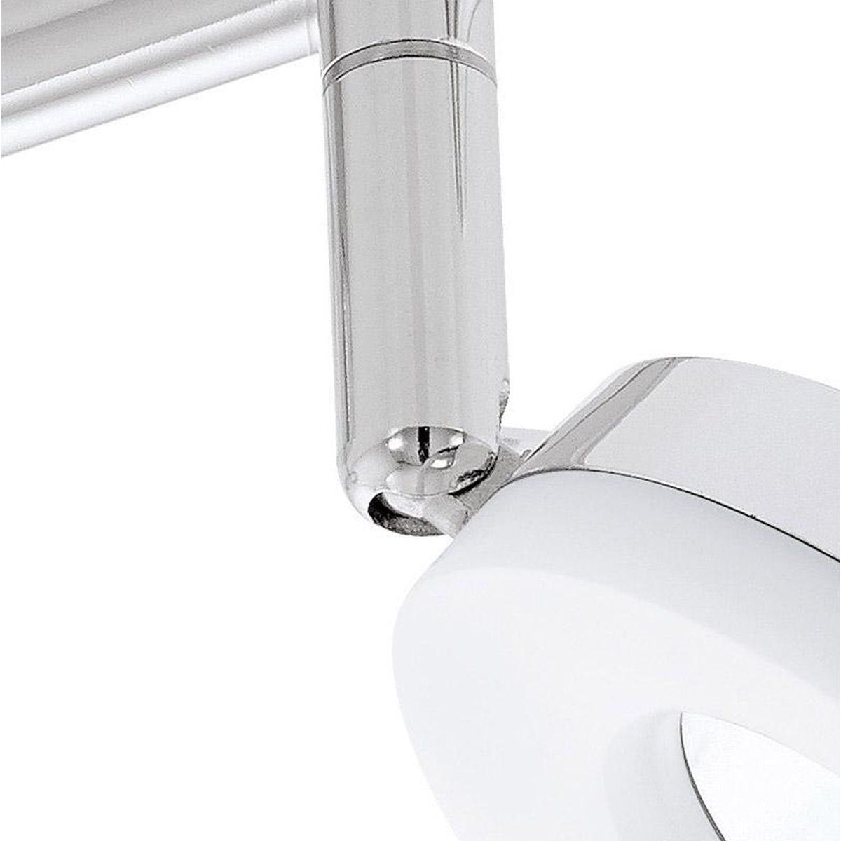 EGLO Gonaro - 3-Lichts LED Plafondspot - Chroom en Wit - Ø 210 mm - IP44 - Inclusief Lichtbronnen - Niet Dimbaar - Moderne Stijl - Staal en Kunststof