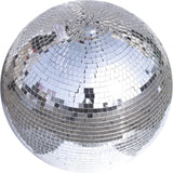 XL Spiegelbol 40cm – Discobal Met Spiegelglas – Roterende Discobol Voor Lichtreflectie – Spiegelbal Voor Feest Verlichting – 40 cm Diameter Reflecterende Bol – Spiegeldecoratie Voor Podium Dansvloer Clubfeest Disco Lichtbol