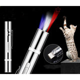 3 In 1 - LED Laser Katten Speelgoed - Huisdier Interactief LED-licht Speelgoed - USB Oplaadbaar - Inclusief Twee Muizenspeeltjes - Honden En Poezen Laser Pen - Met Zaklamp En UV Licht Functie - Zilver