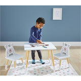 3 Stuks - Kindertafel Met 2 Stoelen - Kinder Speeltafel Set - Tafel en Stoelen Voor Kinderen - Perfect Voor Spelen, Verven en Knutselen - Ideaal Voor Kinderen van 3 tot 6 Jaar - Afmetingen Tafel 59 x 50 x 48 cm - Stoelen 28 x 28 x 49 cm