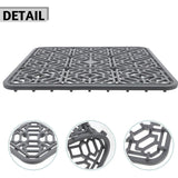 Siliconen Gootsteenmat 30×30 cm – Antislip Afdruipmat voor Gootsteen – Hittebestendige Keukenmat voor Drogen van Bestek, Pannen en Glazen – Flexibele &amp; Milieuvriendelijke Siliconen Beschermmat – Grijs