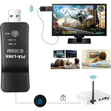 Universele TV WiFi Dongle – Draadloze Adapter voor Smart TV’s – Compatibel met Blu-ray Spelers met RJ45 Poort – Inclusief Ethernetkabel – Ondersteunt WPS Repeater en AP Modus – 802.11 b/g/n Standaard – 2.4GHz – Eenvoudige Installatie