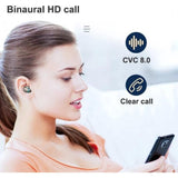 Draadloze Bluetooth Oordopjes – Zwarte In-Ear Earbuds met Oplaadcase – Noise Cancelling Koptelefoon met Touch Control en HD Geluid – IPX7 Waterdicht – Powerbank 2200mAh – Compatibel met iPhone, Samsung, Laptop en Smartwatch