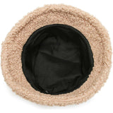 Stijlvolle Winter Bucket Hoed voor Vrouwen - Warme Teddy Fleece Hoed - Voor Outdoor en Dagelijks Gebruik - Verstelbaar