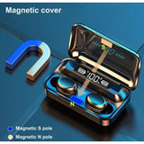 Draadloze Bluetooth Oordopjes – Zwarte In-Ear Earbuds met Oplaadcase – Noise Cancelling Koptelefoon met Touch Control en HD Geluid – IPX7 Waterdicht – Powerbank 2200mAh – Compatibel met iPhone, Samsung, Laptop en Smartwatch