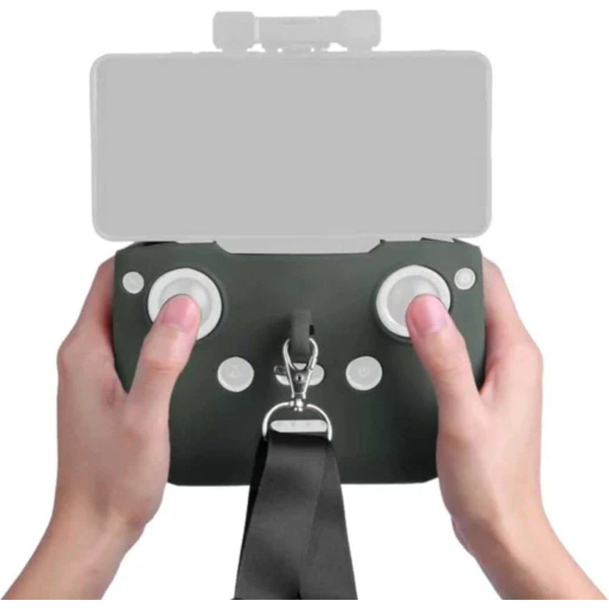 Siliconen Beschermhoes met Lanyard Strap - Beschermende Sleeve - Geschikt voor Controllers Van Mavic 3/Air 2S/Mini 2/Mavic Air 2 - Afstandsbediening Hoes - Groen