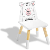 3 Stuks - Kindertafel Met 2 Stoelen - Kinder Speeltafel Set - Tafel en Stoelen Voor Kinderen - Perfect Voor Spelen, Verven en Knutselen - Ideaal Voor Kinderen van 3 tot 6 Jaar - Afmetingen Tafel 59 x 50 x 48 cm - Stoelen 28 x 28 x 49 cm