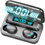 Draadloze Bluetooth Oordopjes – Zwarte In-Ear Earbuds met Oplaadcase – Noise Cancelling Koptelefoon met Touch Control en HD Geluid – IPX7 Waterdicht – Powerbank 2200mAh – Compatibel met iPhone, Samsung, Laptop en Smartwatch